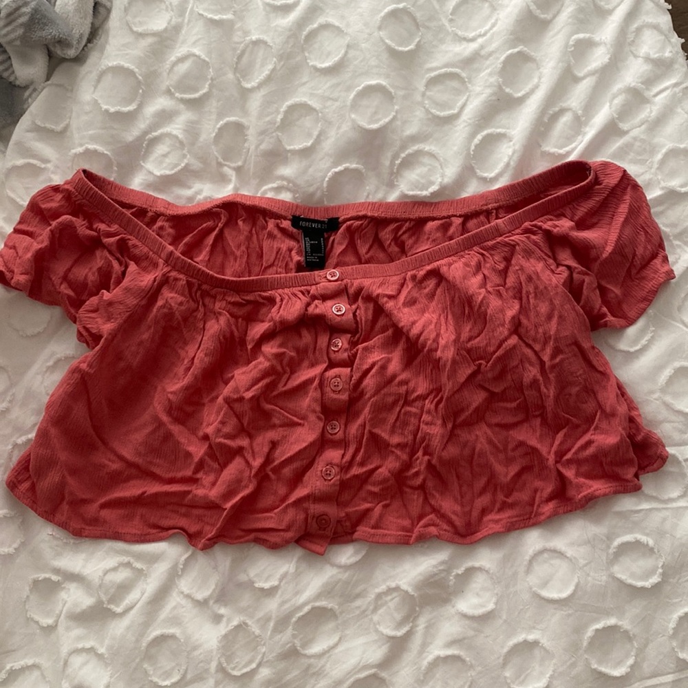 Forever 21 Pink Crop Top